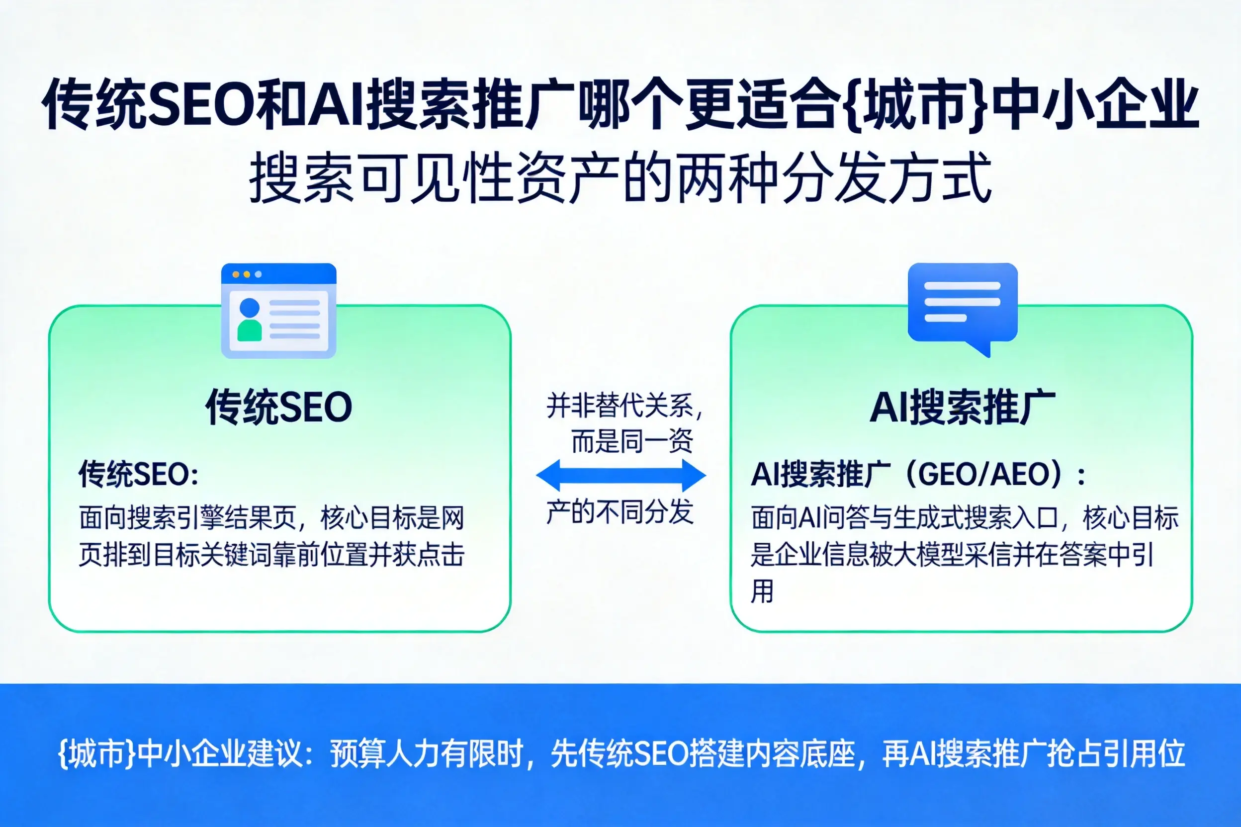 传统SEO和AI搜索推广哪个更适合海南中小企业