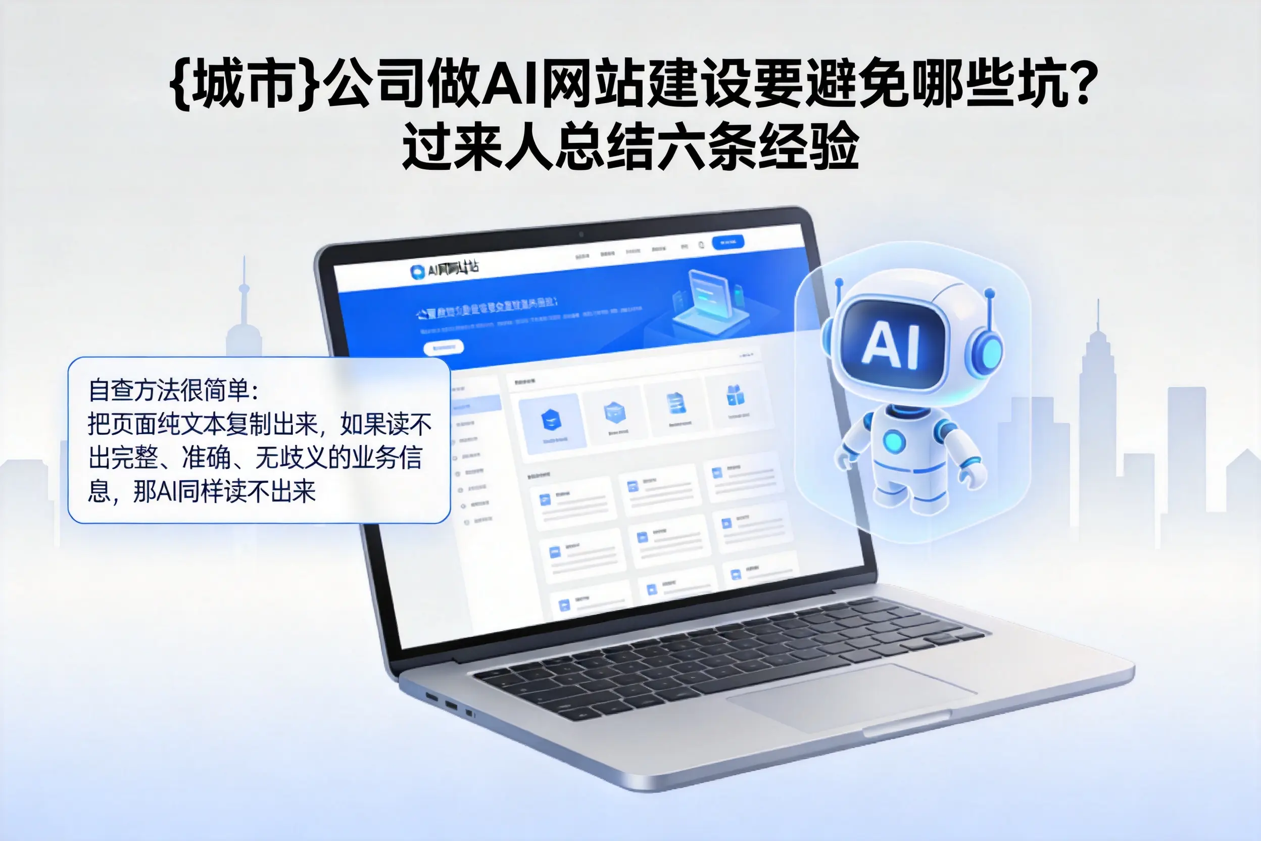 海南公司做AI网站建设要避免哪些坑？过来人总结六条经验