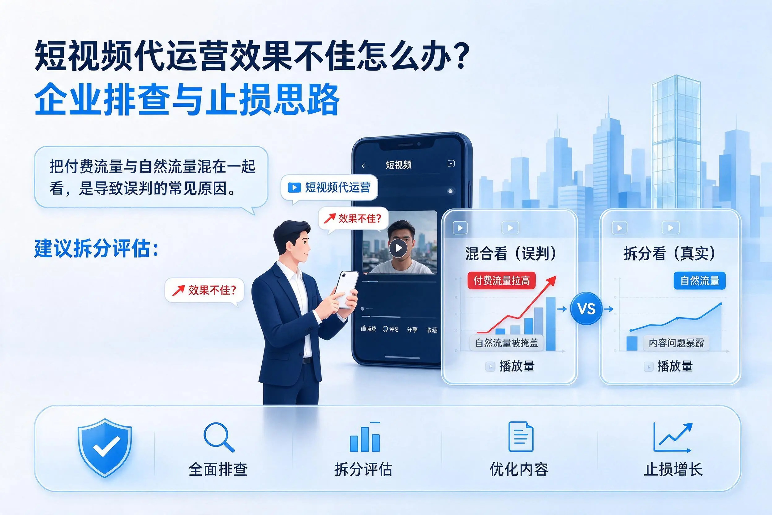 短视频代运营效果不佳怎么办？海南企业排查与止损思路