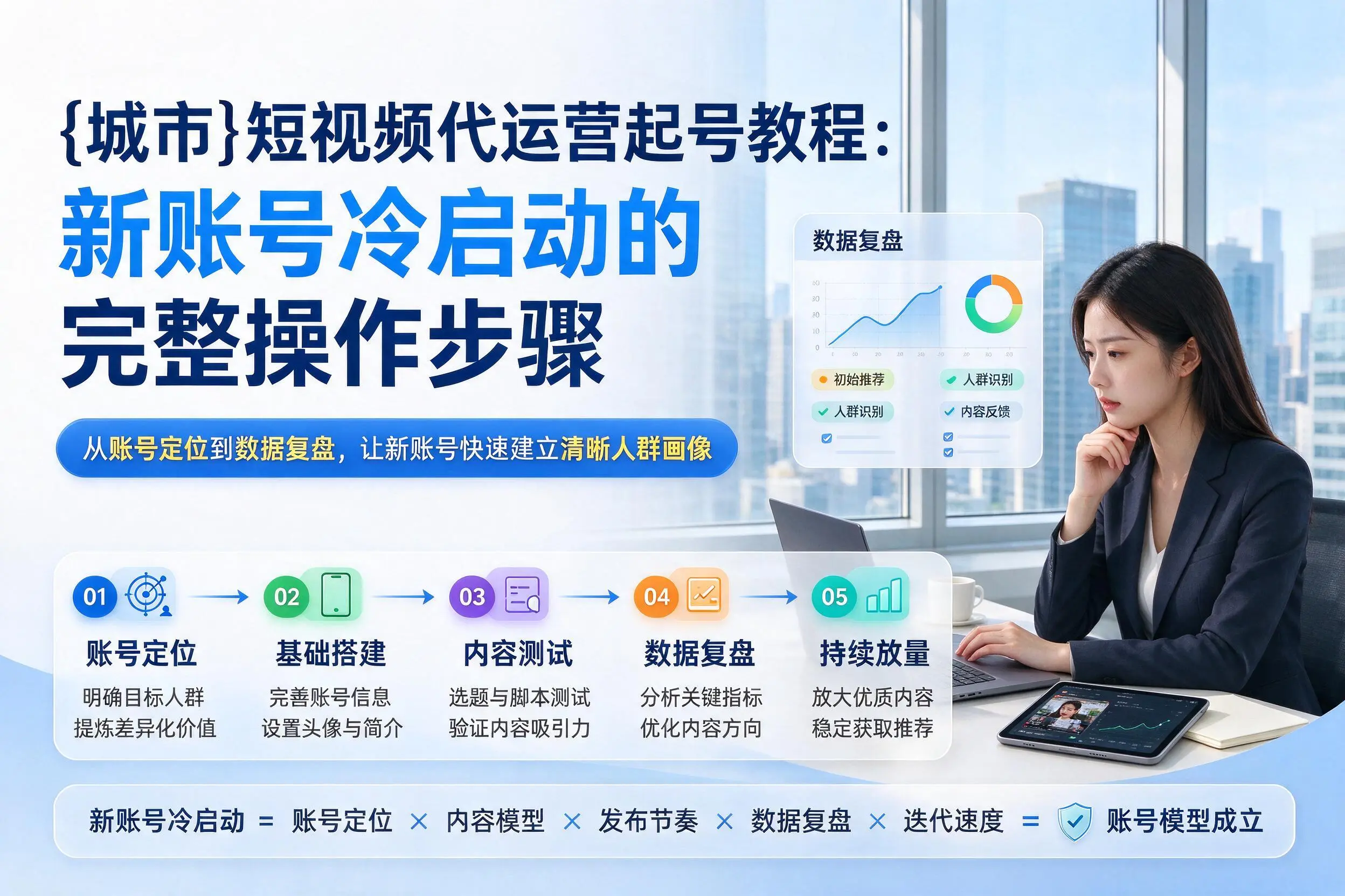 海南短视频代运营起号教程:新账号冷启动的完整操作步骤
