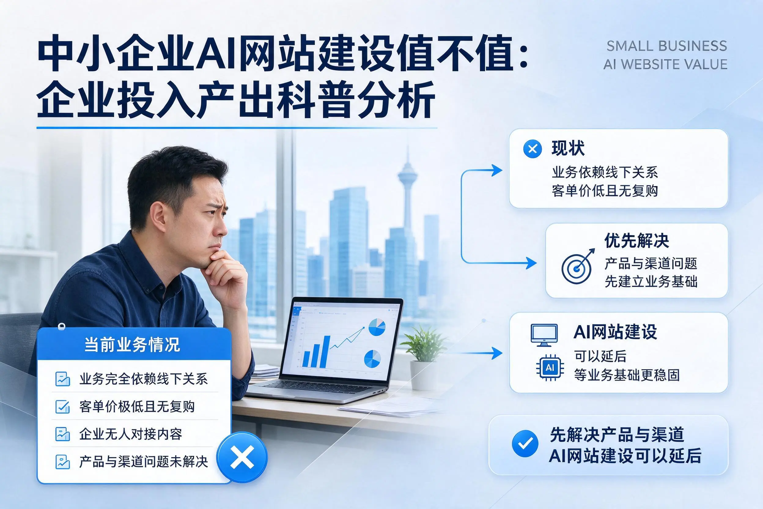 中小企业AI网站建设值不值：海南企业投入产出科普分析
