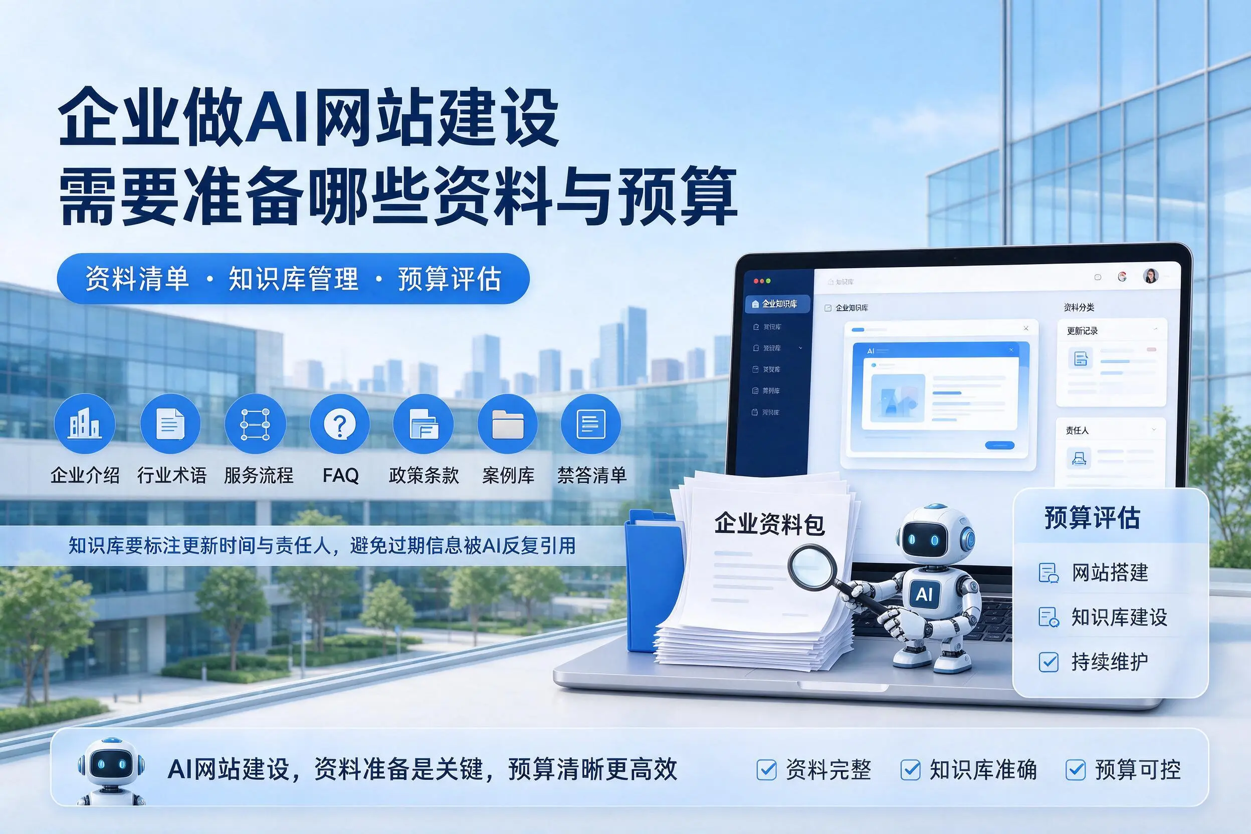 海南企业做AI网站建设需要准备哪些资料与预算